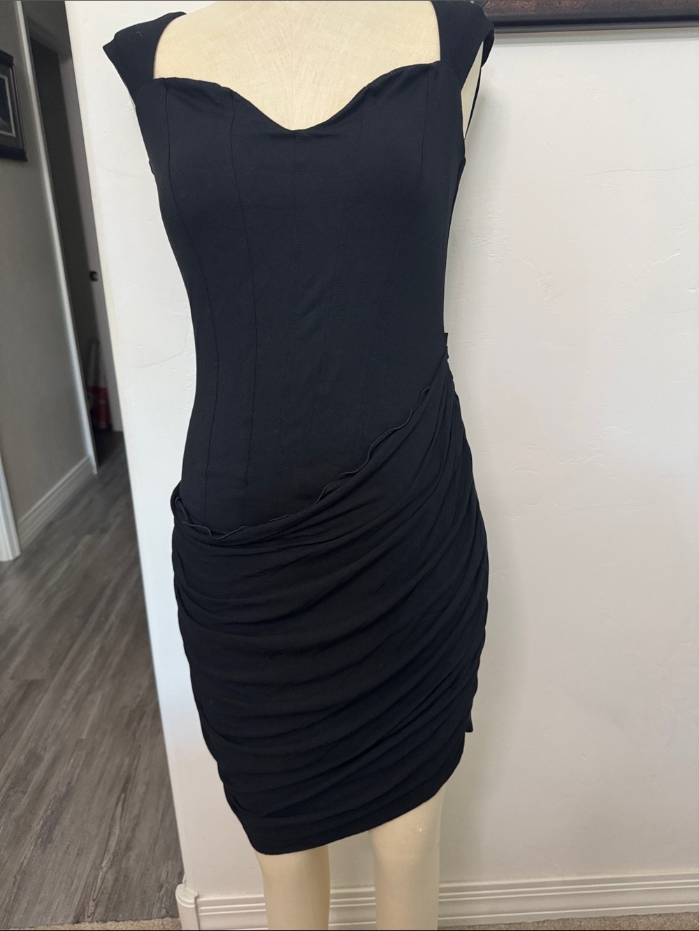 Oh Polly Little Black Dress with Sweetheart Neckline